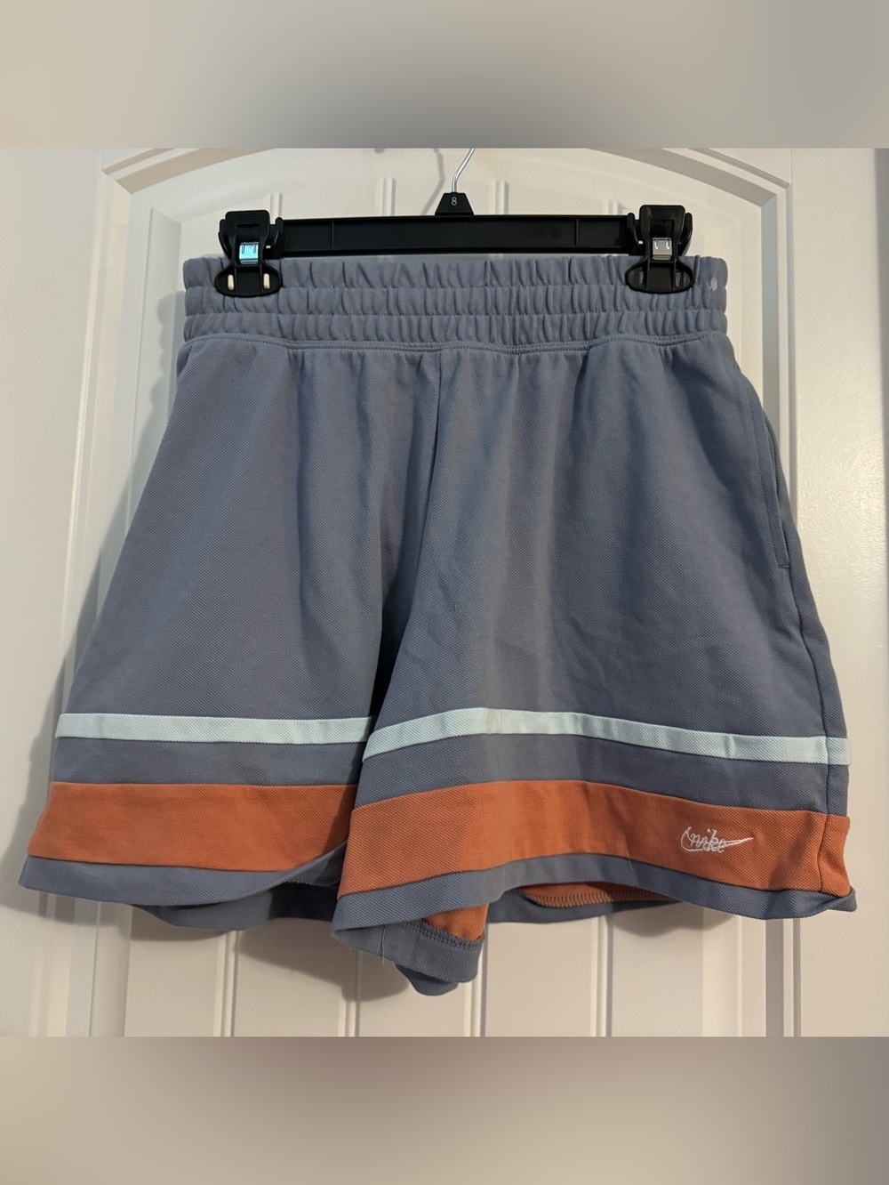 Great Nike girls size XL blue drawstring loose fit shorts new pockets